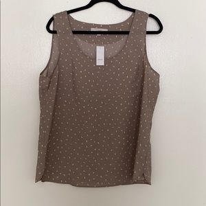 Loft NWT sleeveless blouse. Size XL
